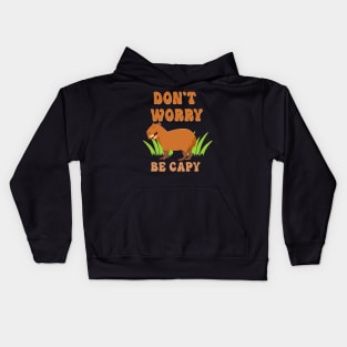 Funny Capybara Quote Kids Hoodie